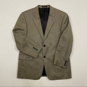 Giafranco Ruffini Taupe Worsted Wool Blazer
